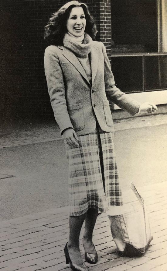 Elizabeth Aaroe in the 1981 issue of the Bowdoin Bugle